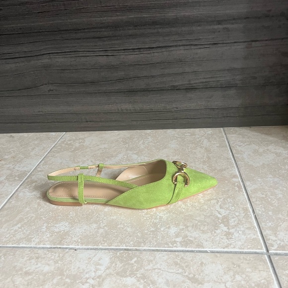 JustFab Pippa Slingback Flat Wide Width, Size 9. - Picture 5 of 7